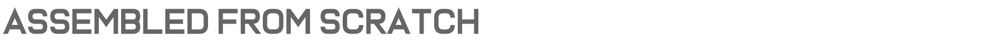Assembled From Scratch Assembled From Scratch.otf font preview
